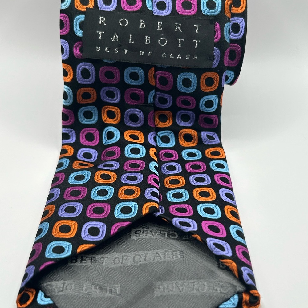 Robert Talbott Multicolor Circle Pattern Tie - image 1